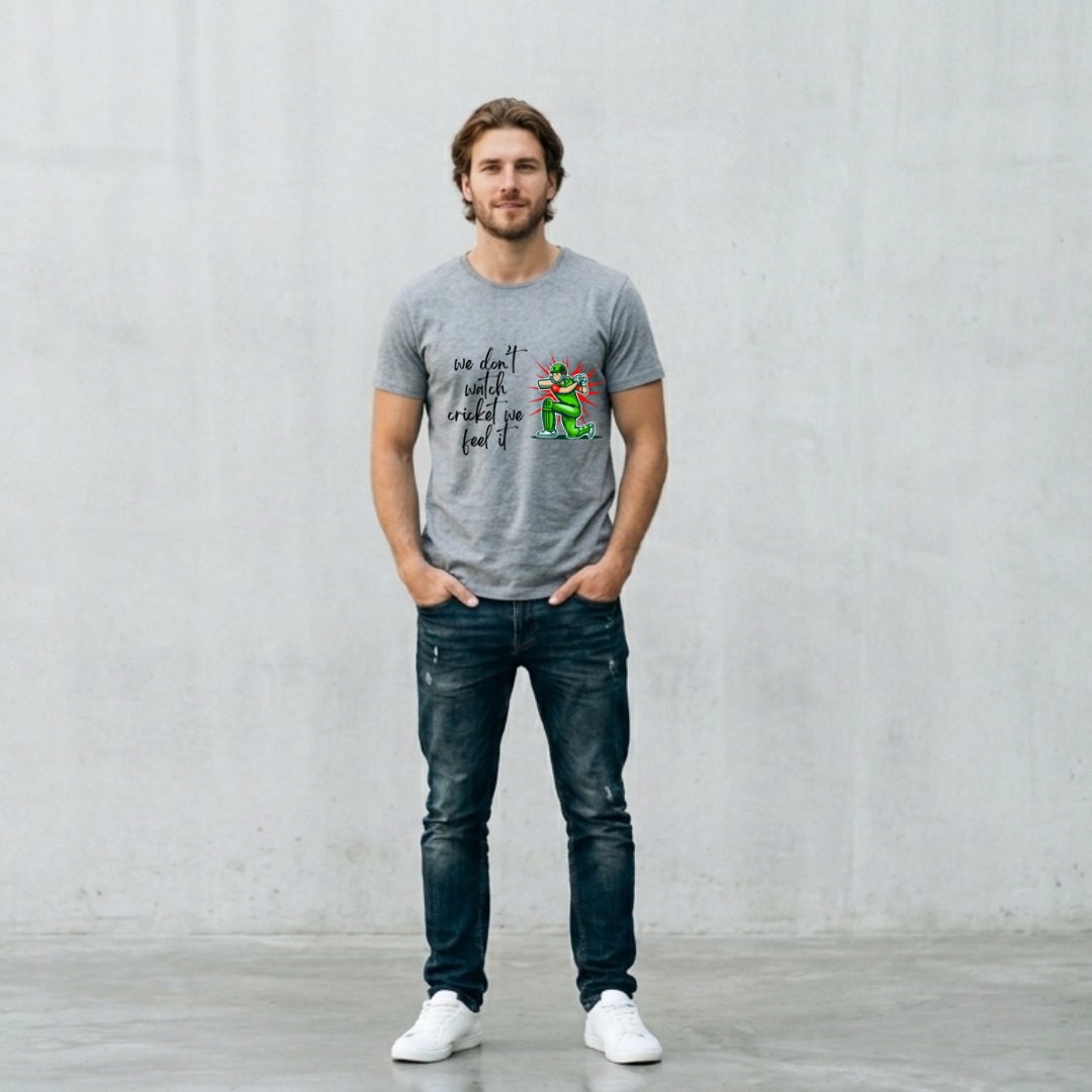 T-SHIRT  with cricket qoute