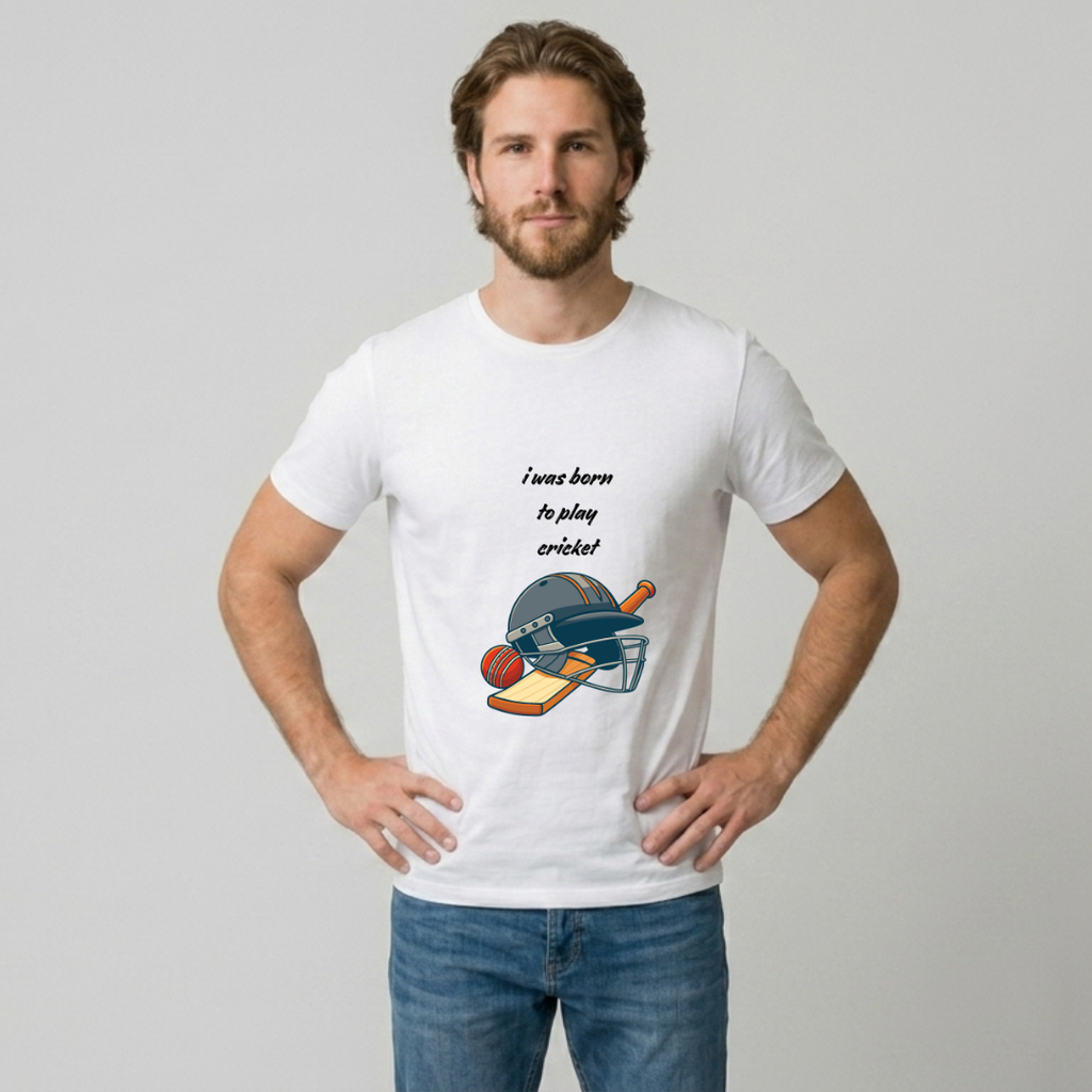 cricket theme t shirt