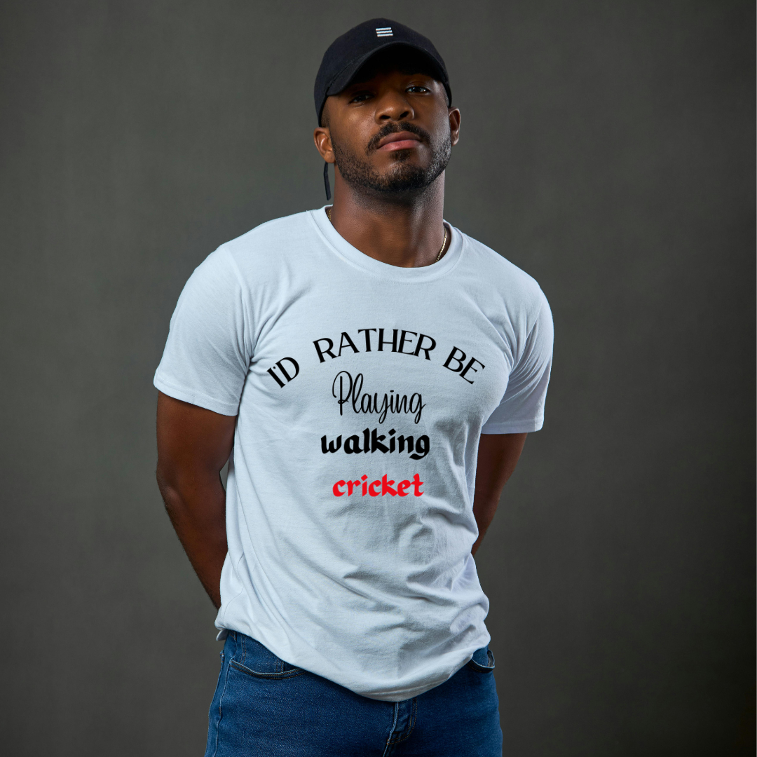 T-SHIRT with cricket qoute
