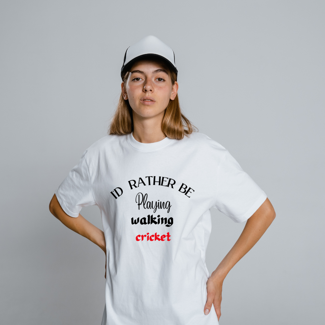T-SHIRT with cricket qoute
