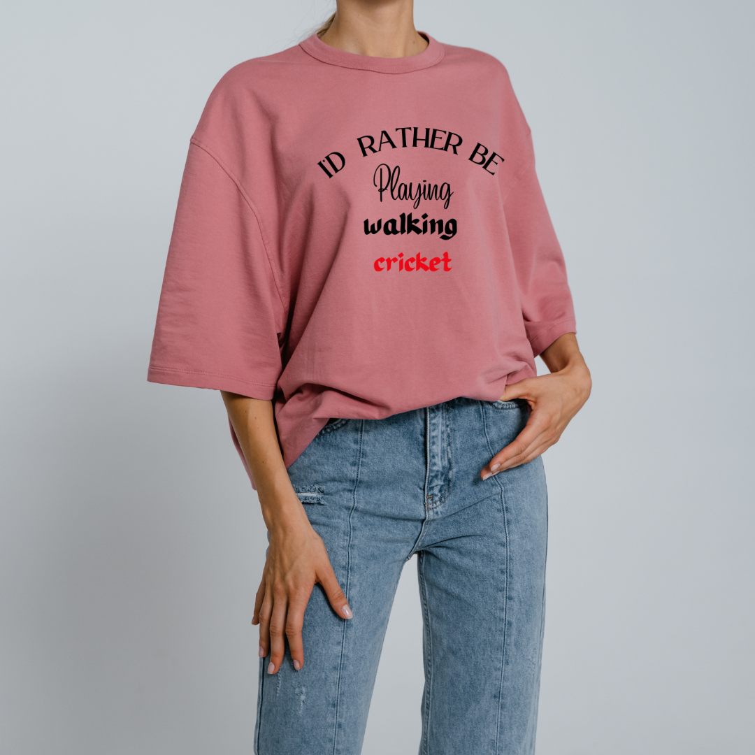 T-SHIRT with cricket qoute