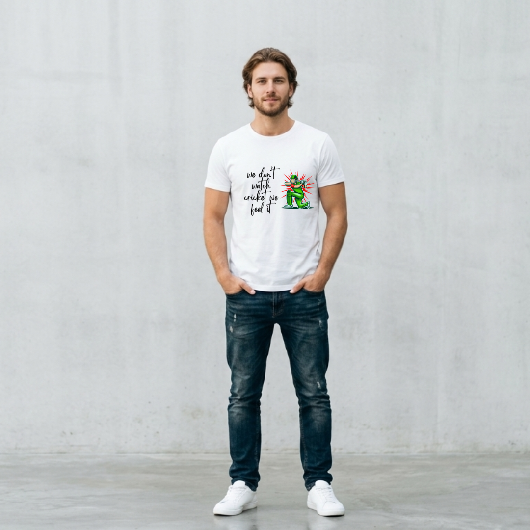 T-SHIRT  with cricket qoute
